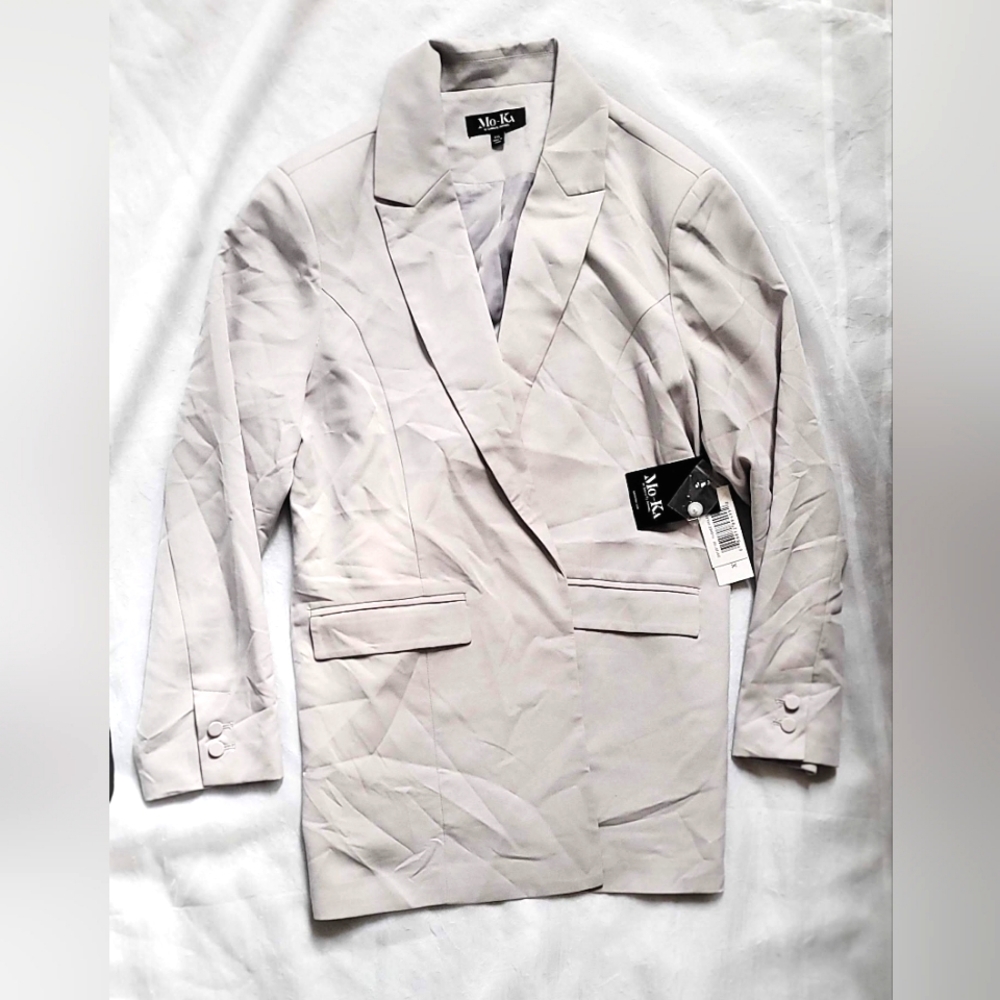 NWT! Fall Open Blazer Women's Mo-Ka By Santa Fe Apparel Formal Work Jacket XXL